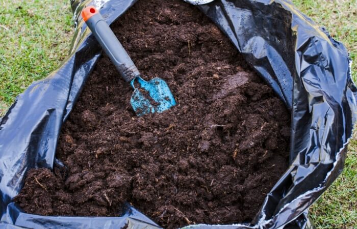 black tarp bag cover compost